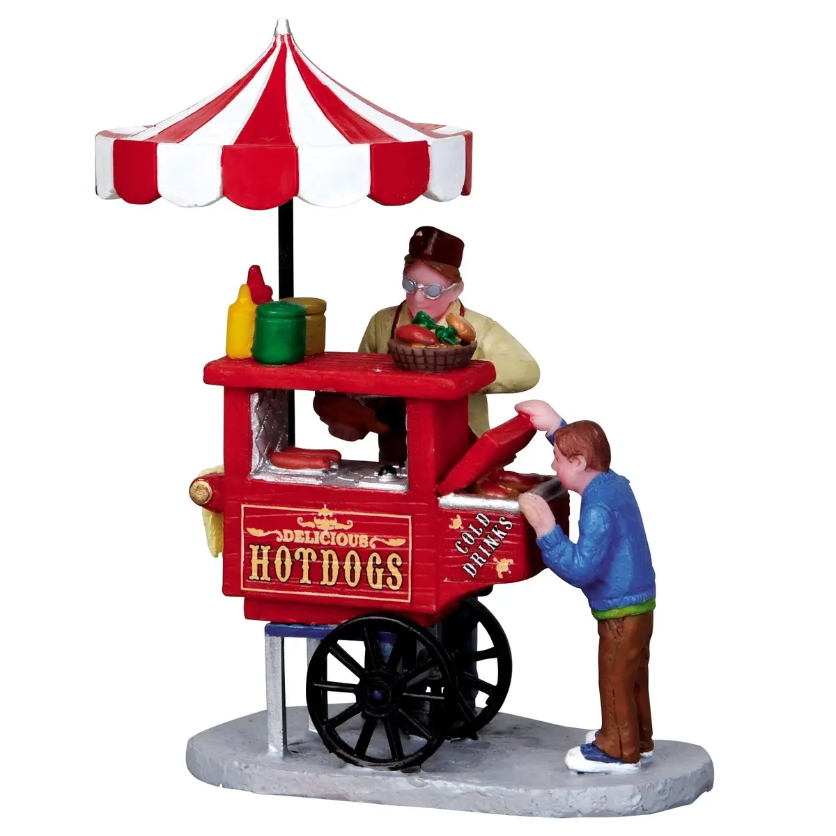 Lemax Carnival Figurine: Hot Dog Cart #12932 1