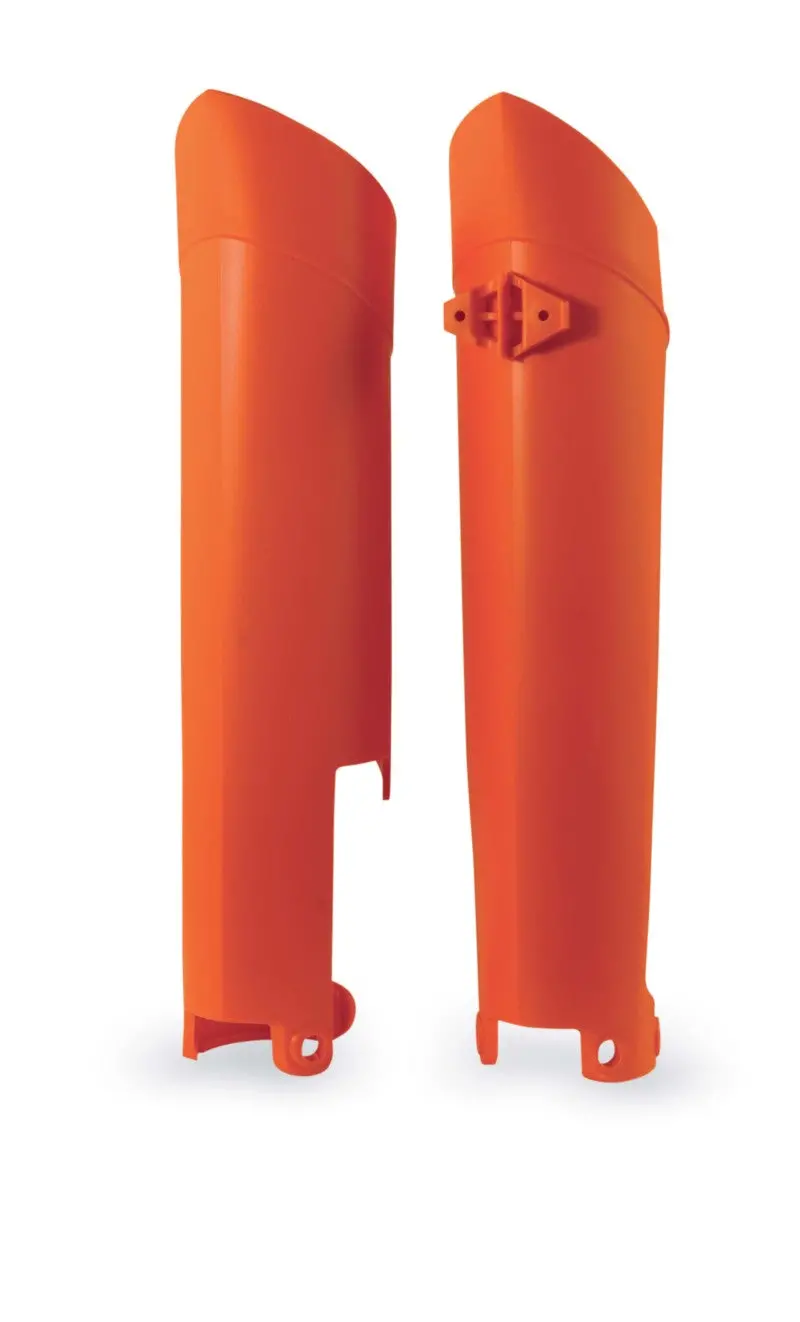 Acerbis Lower Fork Guard Set — Orange, Compatible With 2008–2015 Ktm Exc, Xc-W, Sx, Xc, Sx-F, Xc-F & 2014–2015 Mx/Enduro Models 1