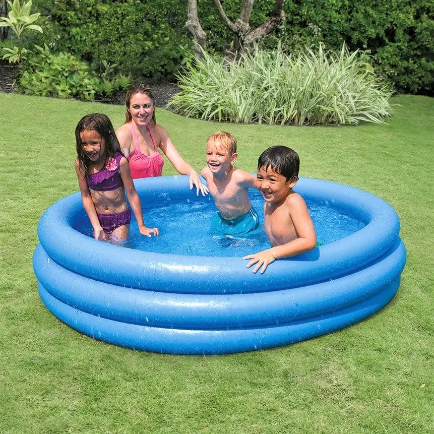 Intex 5.5 Ft. Inflatable Crystal Kiddie Pool 1