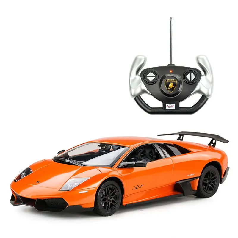 Lamborghini Murcielago Lp670-4 Rc Car 1/14 Scale Licensed Remote Control Toy Car With Working Lights By Rastar 1