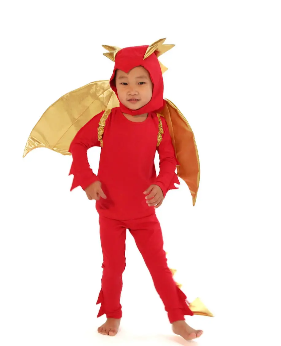 Band Of The Wild Sunfire Red Dragon With Gold Wings 1