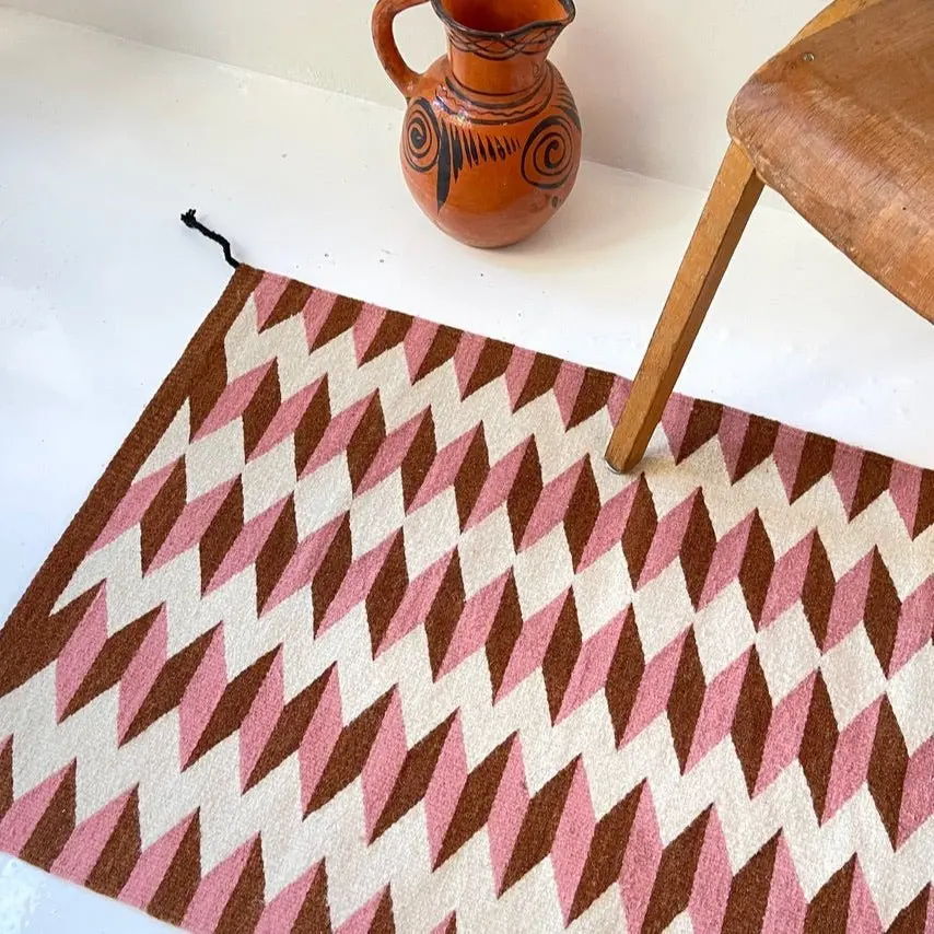 Archive New York Teo Rug In Umber/Pink 1
