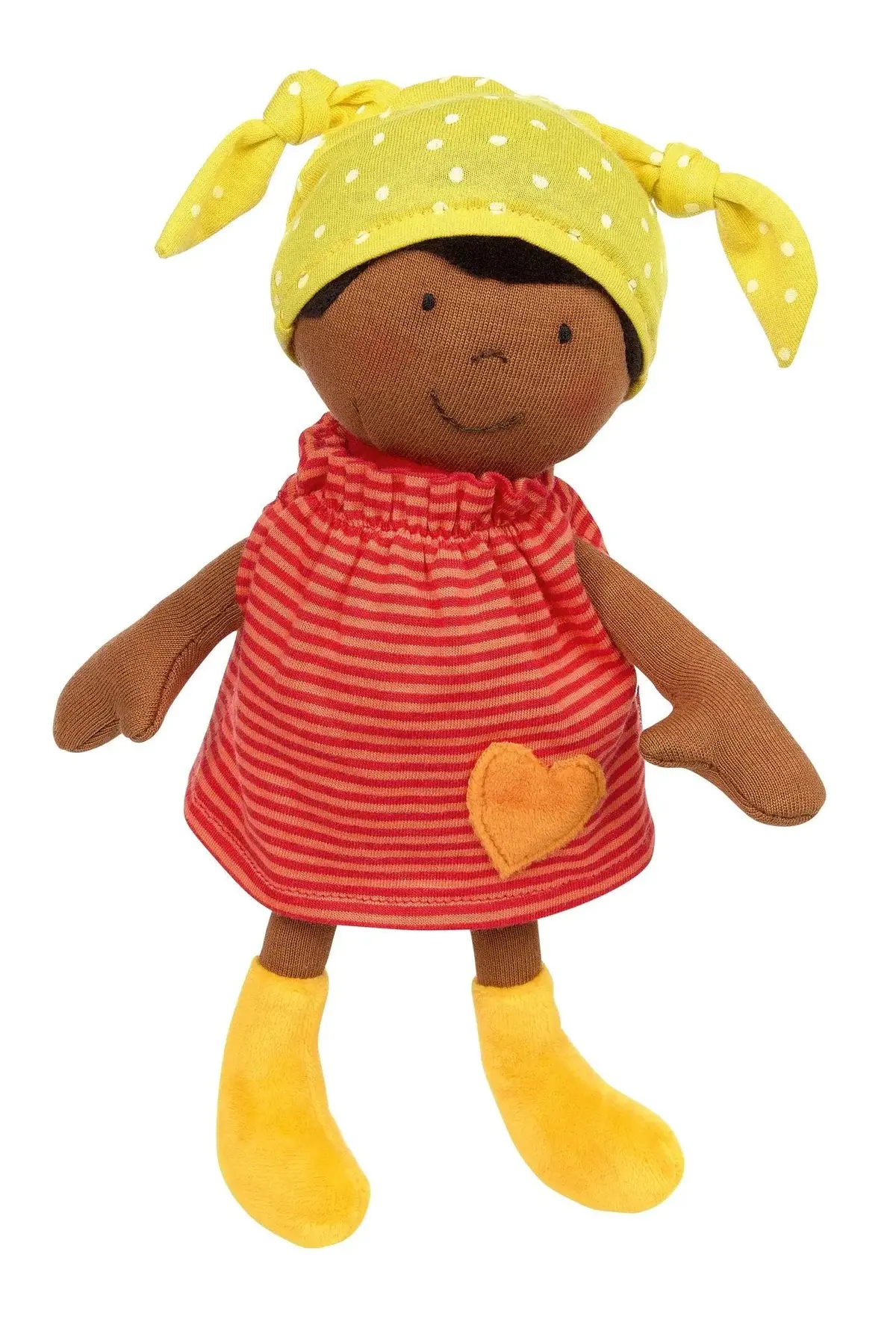 Sigikid Plush Doll With Red Outfit 1