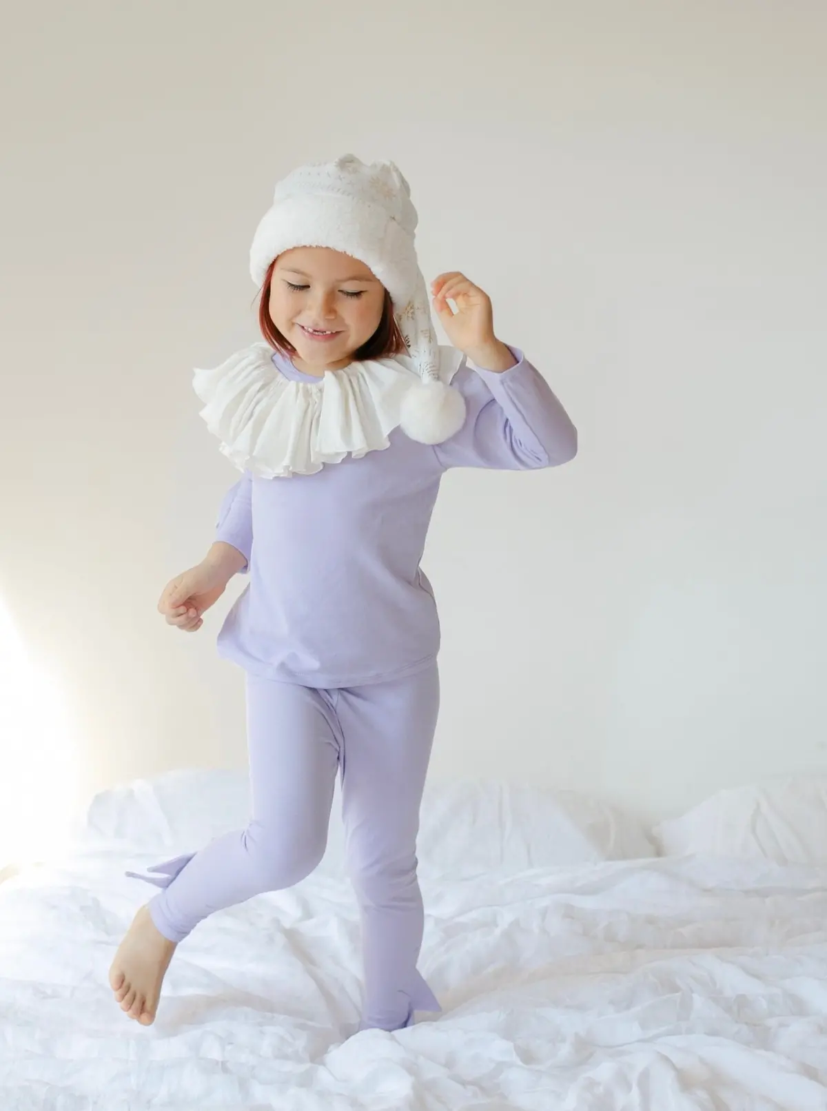 Band Of The Wild Pastel Purple Holiday Elf Pajama Costume 1