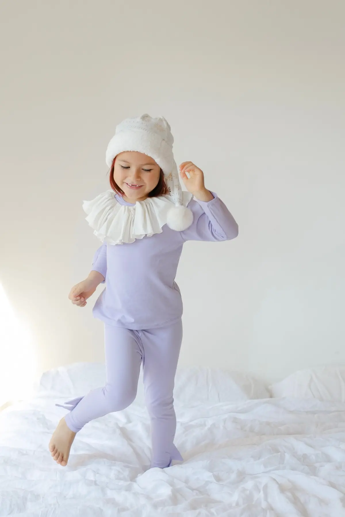 Band Of The Wild Pastel Purple Holiday Elf Pajama Costume 6