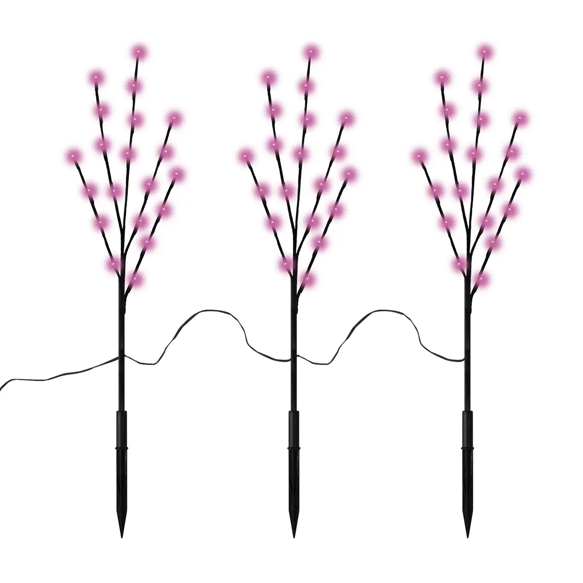 30" Spooky Purple Twig Branches (3-Pack) 2