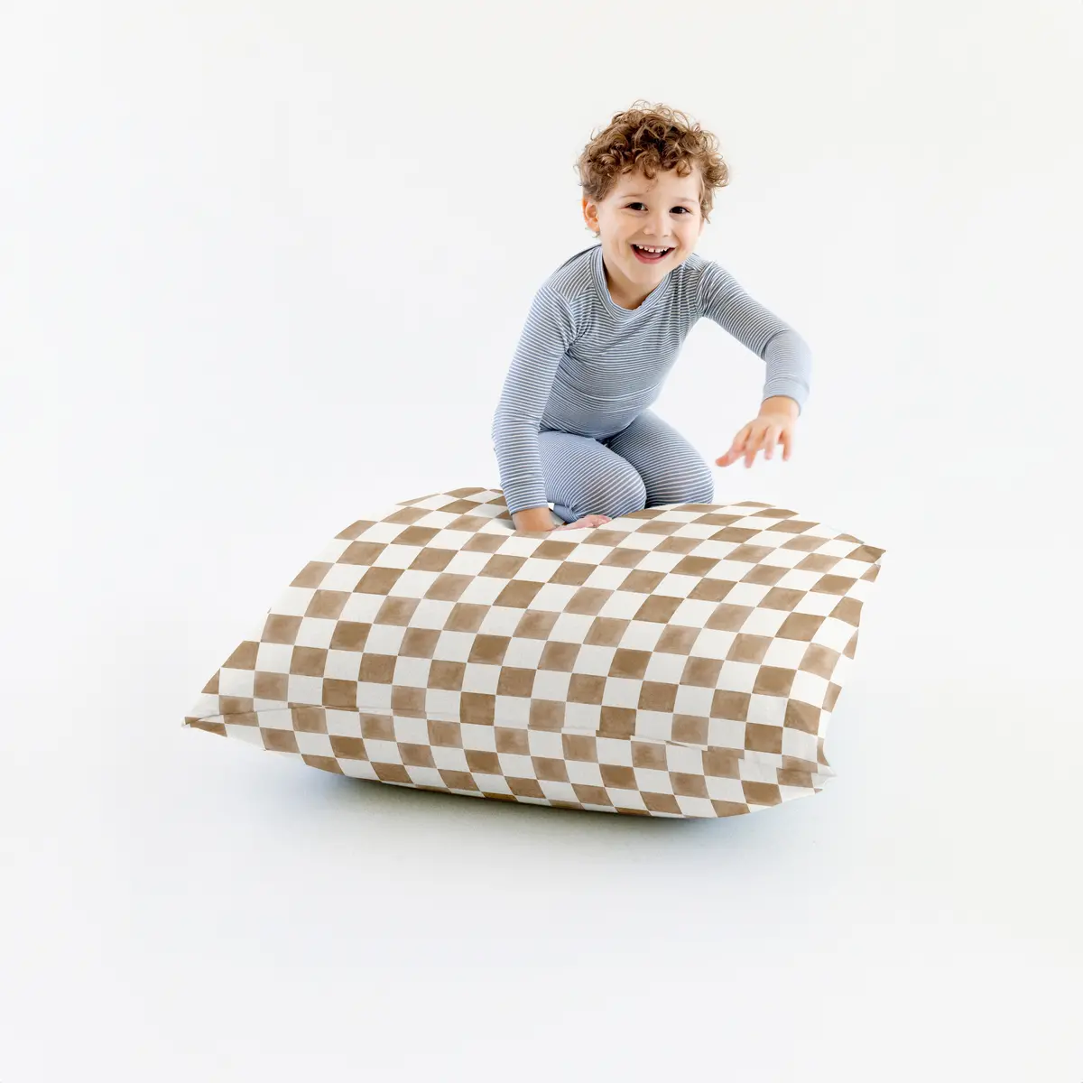 Toki Mats Checker Toffee Bean Bag 1