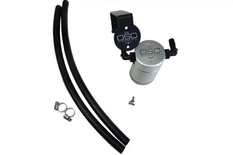 J&L Oil Separator For 2016–2017 Chevrolet Ss 6.2L – Passenger Side, Clear Anodized Housing 1