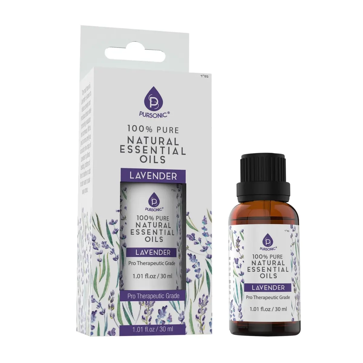 Pursonic 100% Pure & Natural Lavender Essential Oils 1