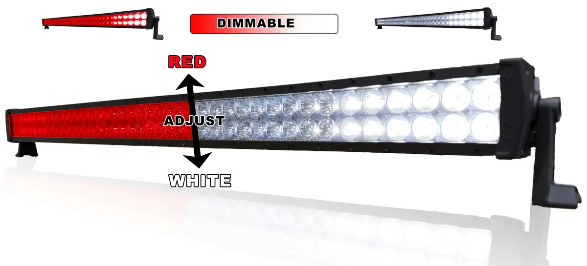40 Inch Hunting Series Led Light Bar (Red/White) 1
