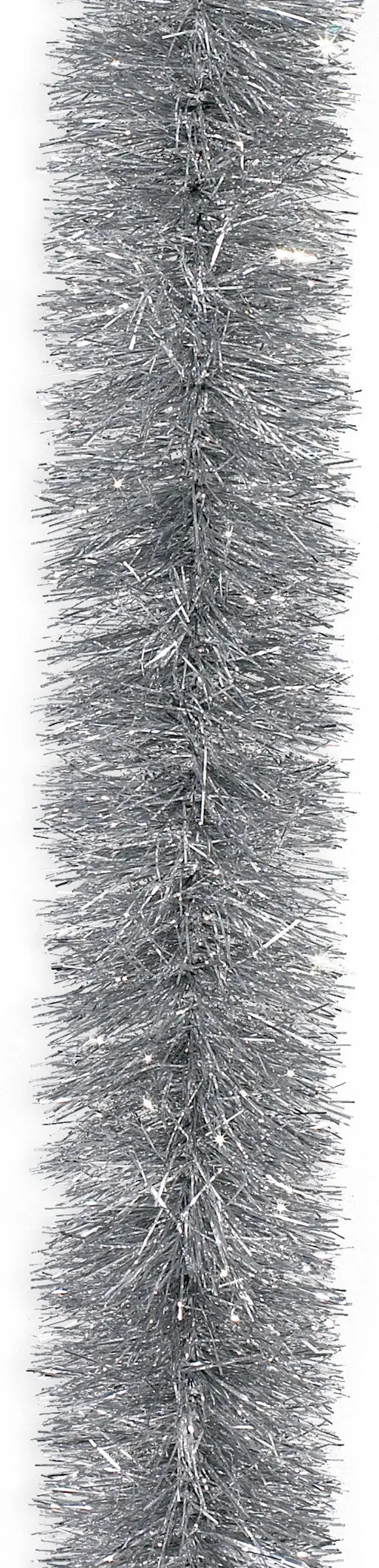 15' Super Plush Silver Tinsel Christmas Garland 2