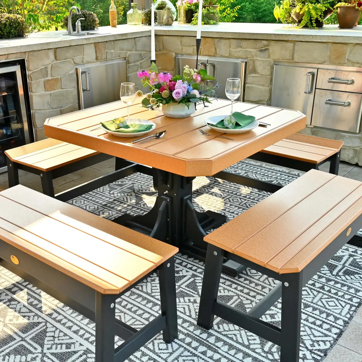 41" Square Dining Table From Luxcraft 1