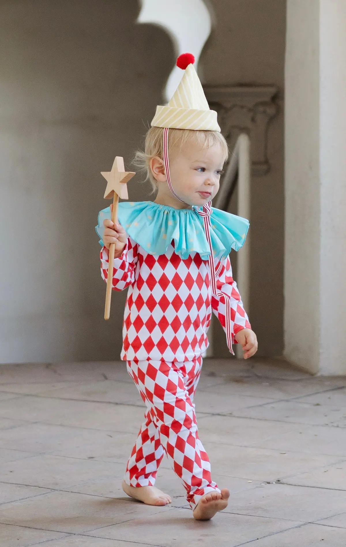 Band Of The Wild Harlequin Clown Costume 2