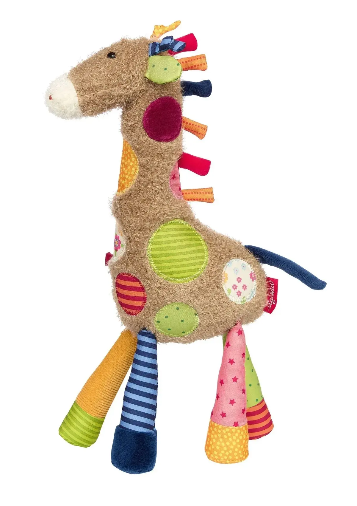 Sigikid Patchwork Giraffe Plush Toy 1
