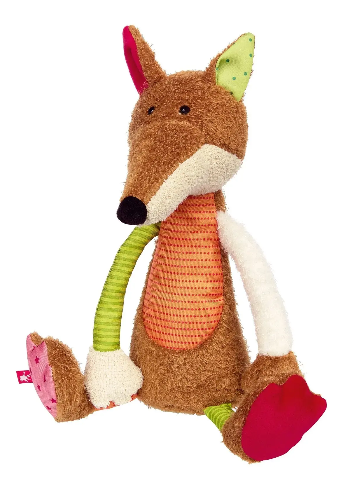 Sigikid Patchwork Fox Plush Toy 1