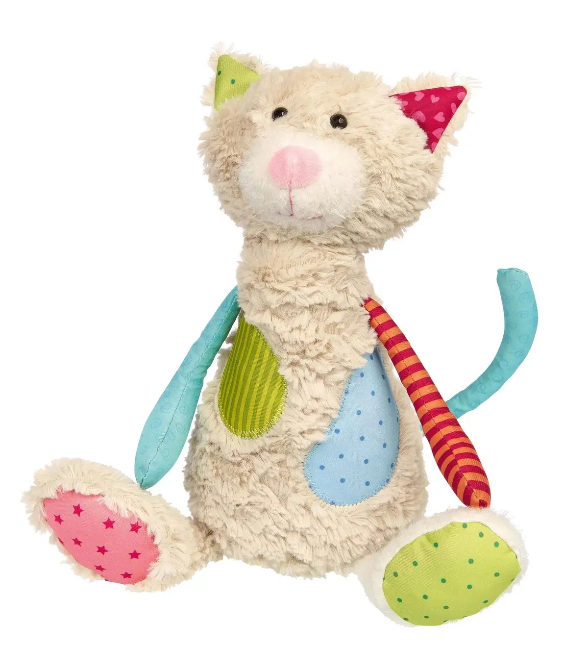 Sigikid Patchwork Cat Plush Toy 1