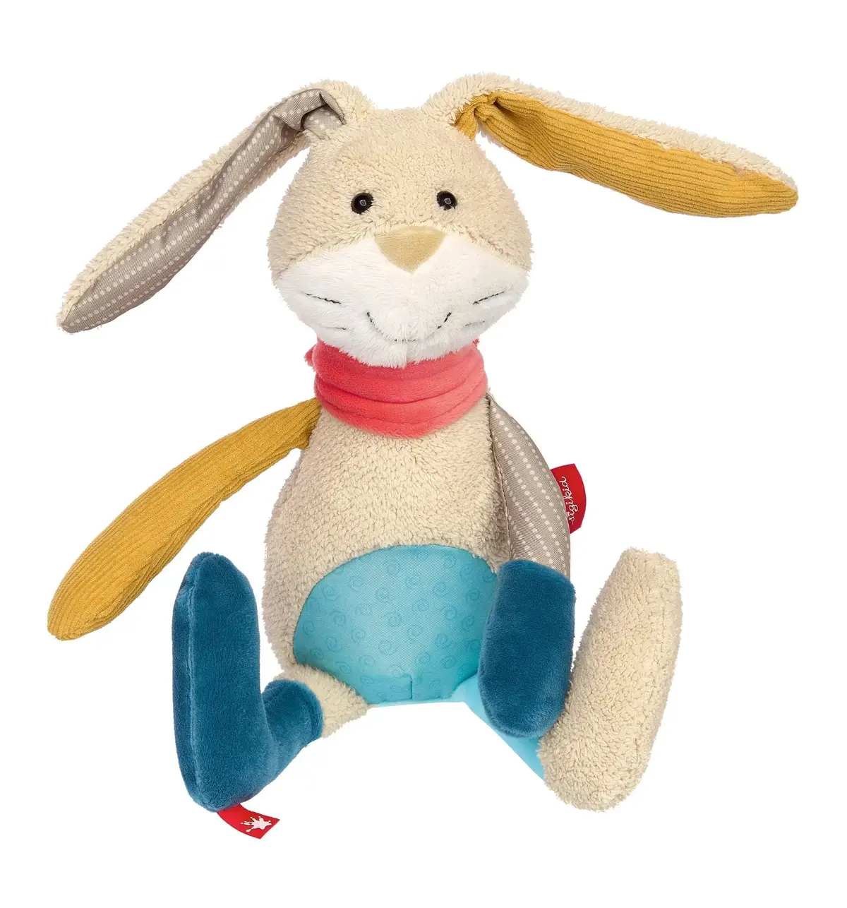Sigikid Patchwork Rabbit Plush Toy 1