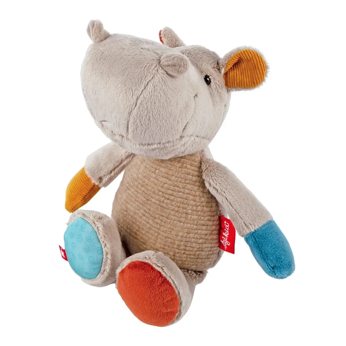 Sigikid Patchwork Hippo Plush Toy 1