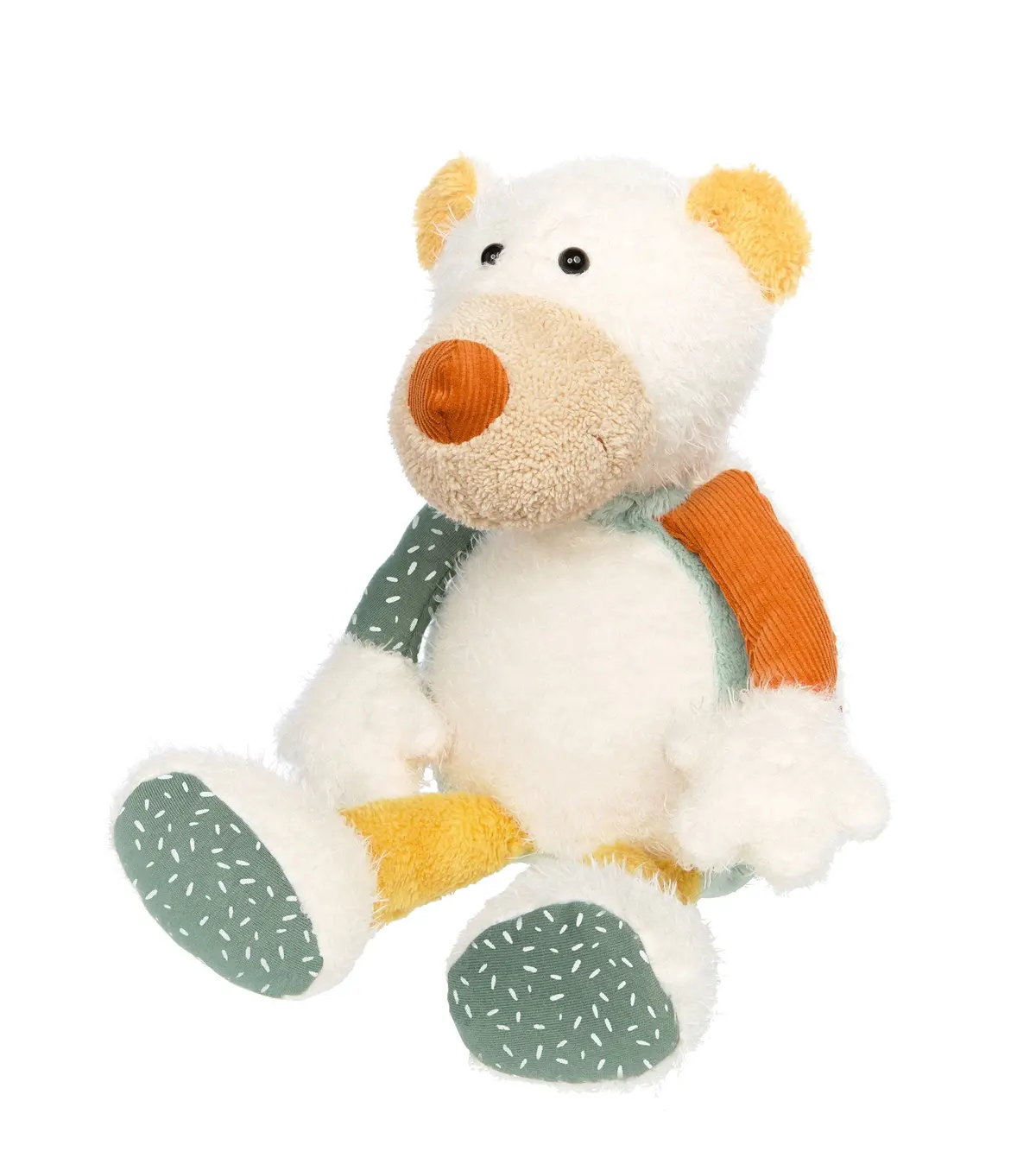 Sigikid Patchwork Polar Bear Plush Toy 1