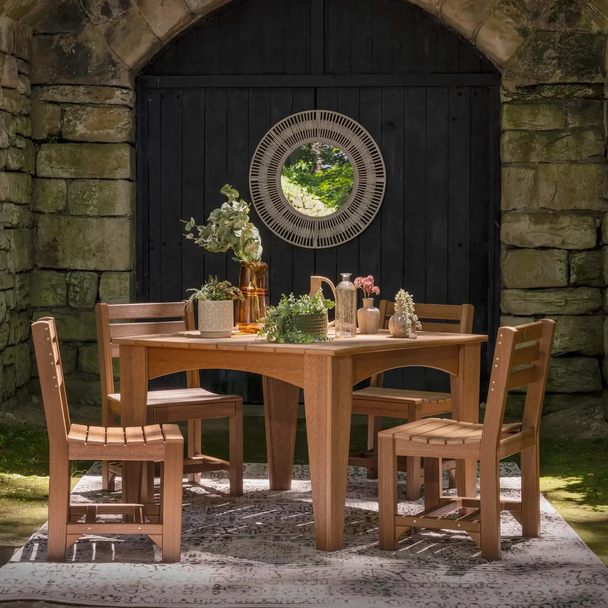 Island 44" Square Dining Table From Luxcraft 1