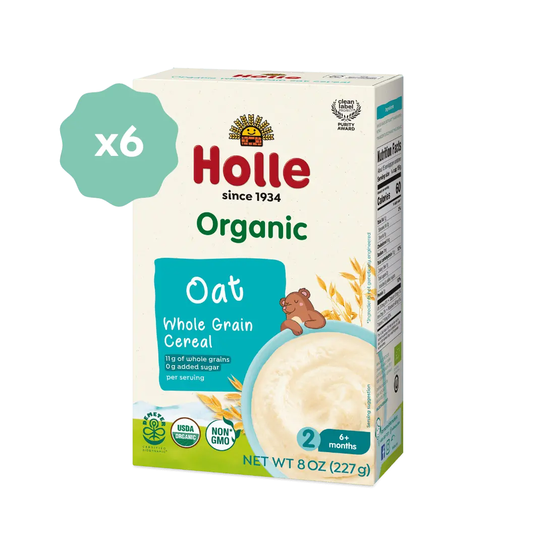 Holle Organic Whole Grain Oat Cereal - 6 Pack 1
