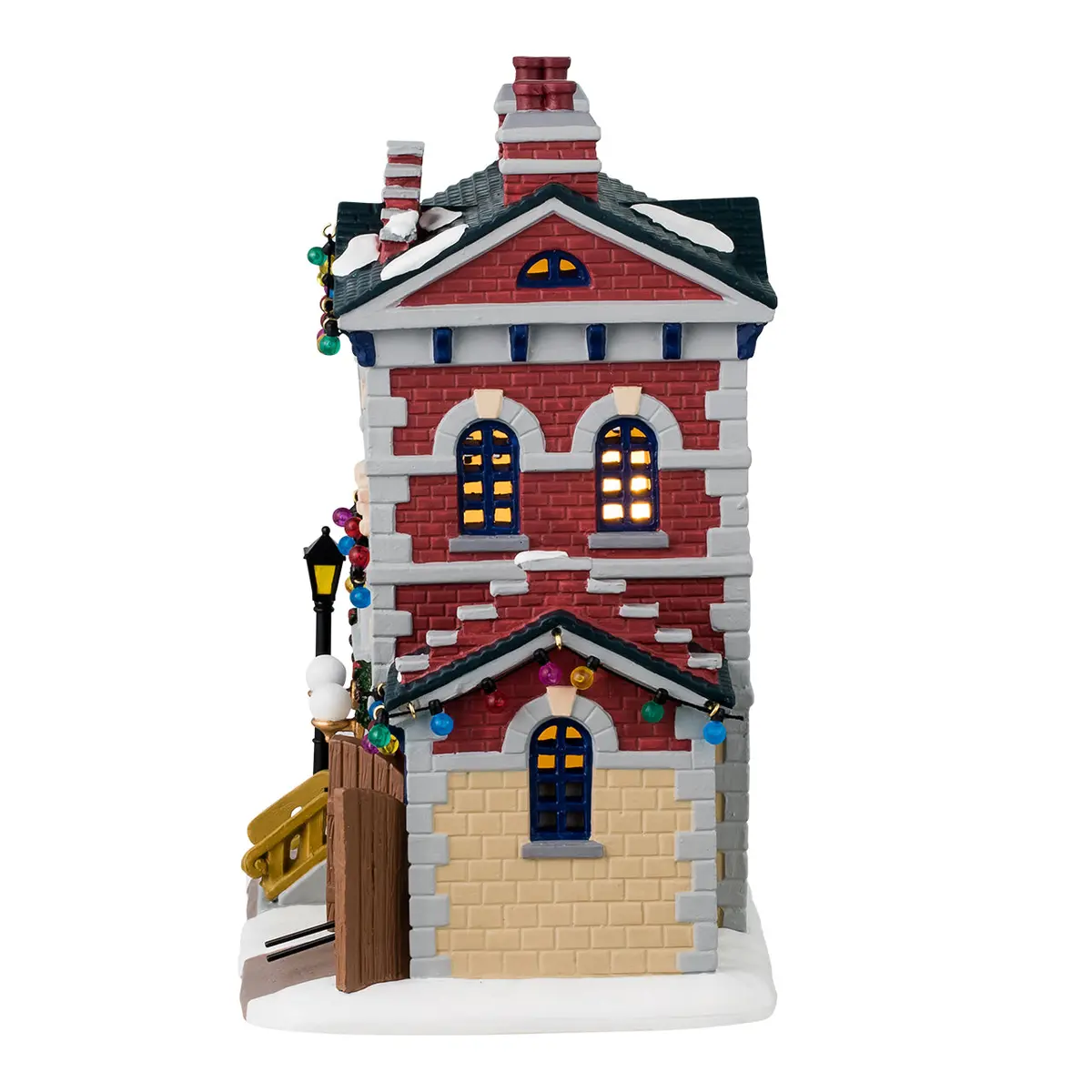 Lemax Caddington Village Lighted Building: Precinct 12 Police #45249 2