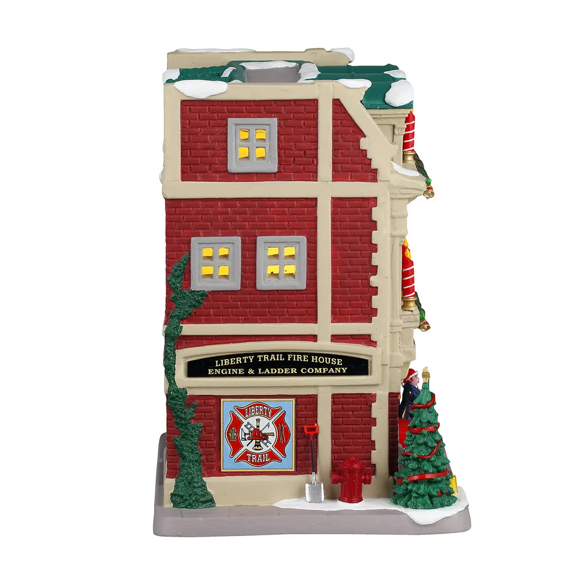 Lemax Caddington Village Lighted Building: Liberty Trail Fire House #45273 2