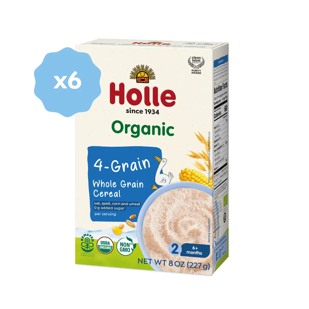Holle Organic Whole Grain 4-Grain Cereal - 6 Pack 1