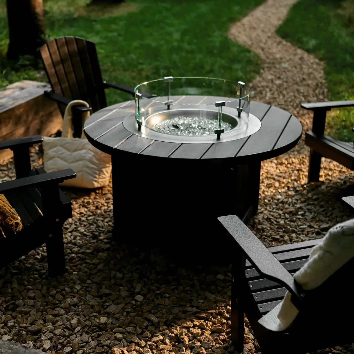 Lumin Fire Pit 46" Round Table From Luxcraft 1