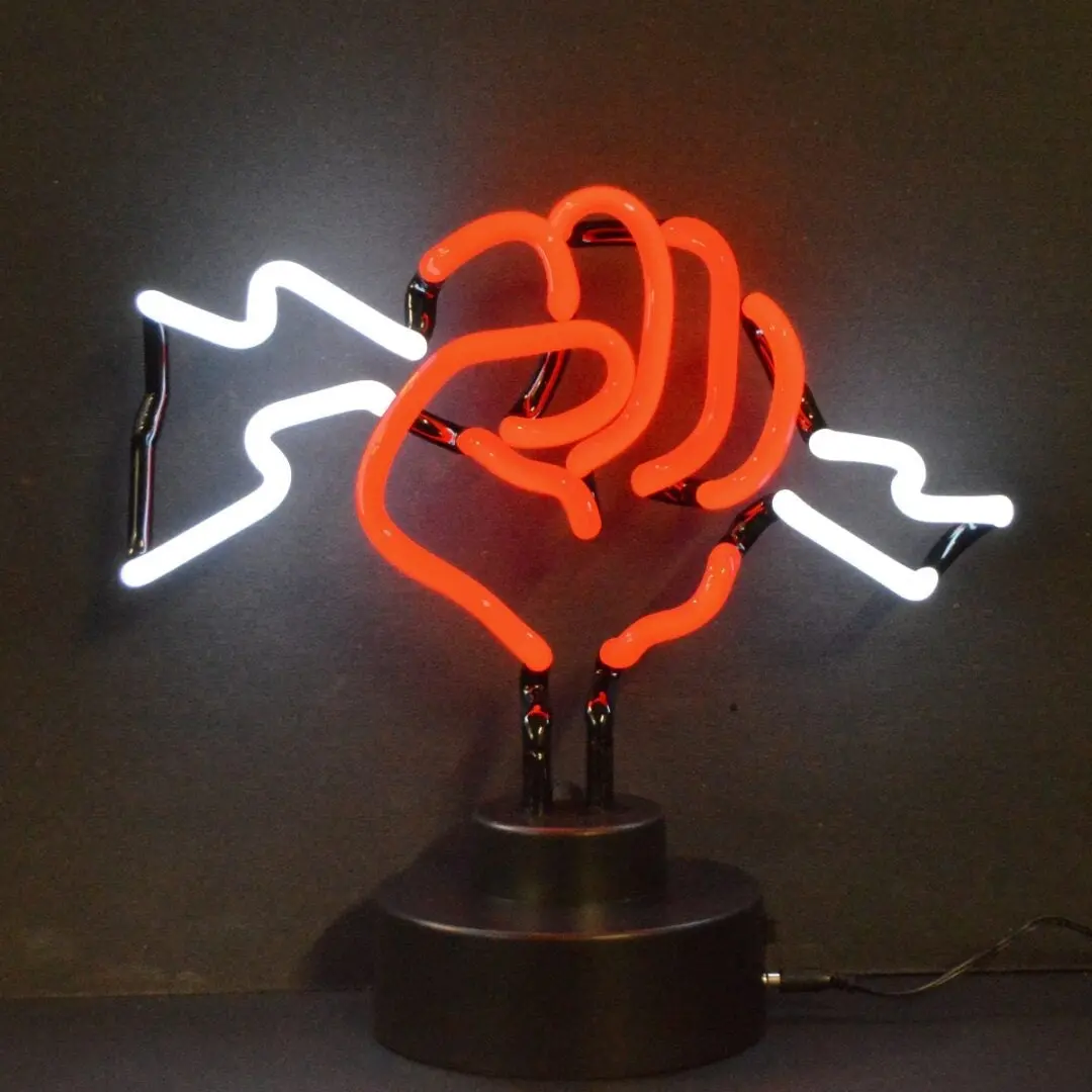 Neonetics Fist With Lightning Neon Sculpture 1