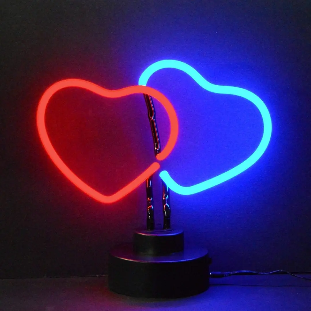 Neonetics Double Hearts Neon Sculpture 1