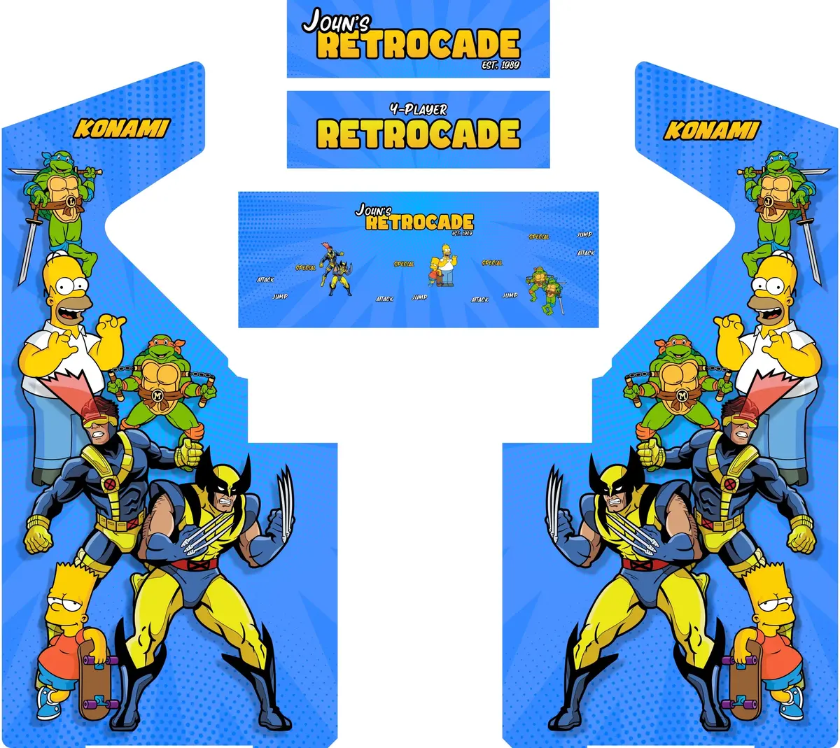 4-Player Retrocade Complete Restoration Kit (Personalize) 1