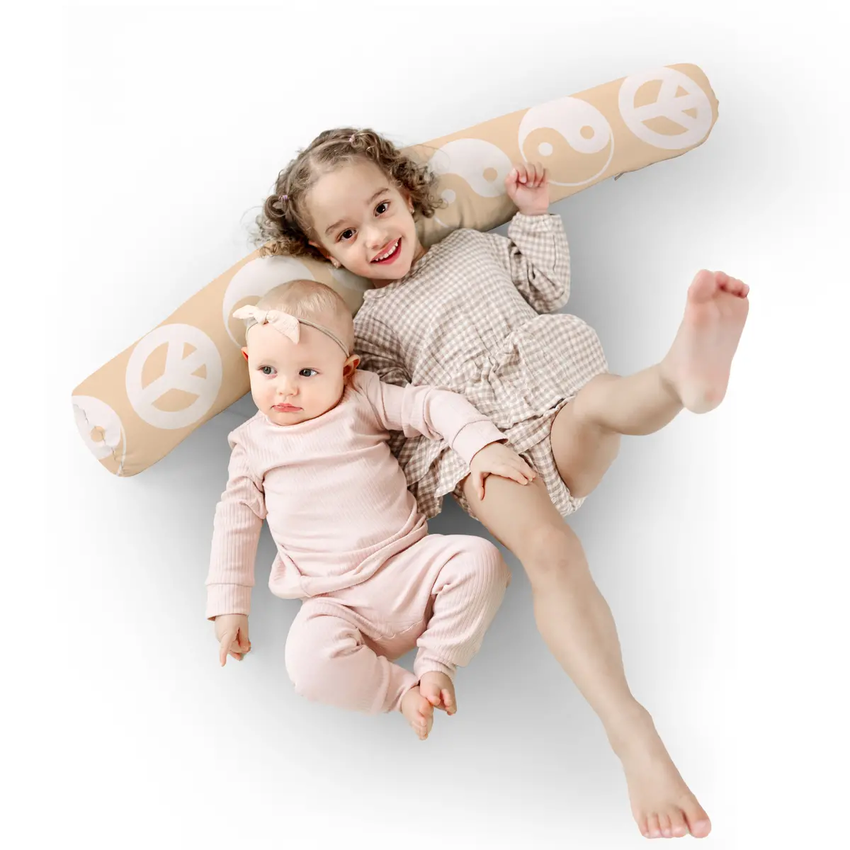 Toki Mats Beige Yin Yang Support Pillow 1