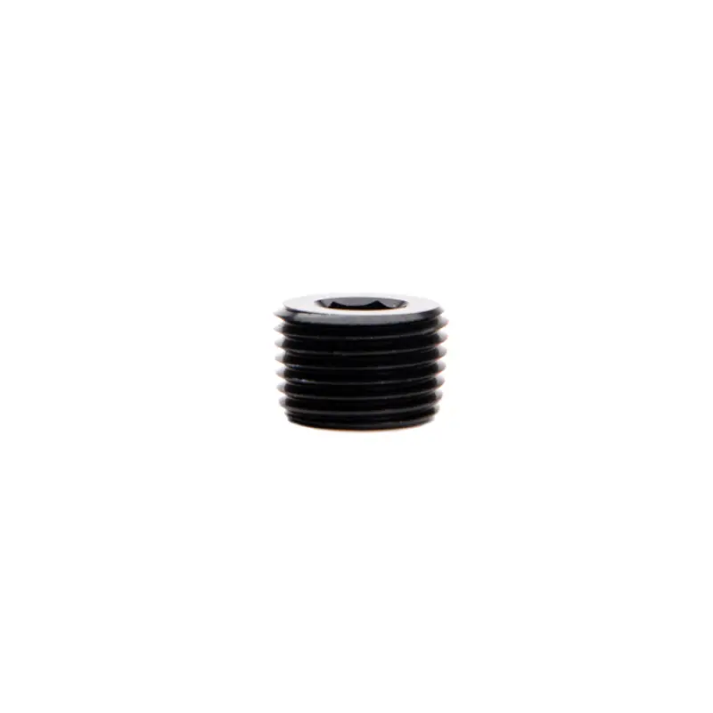 Fleece Performance 1/2-Inch Npt Hex Socket Plug — Universal Black Threaded Plug 1