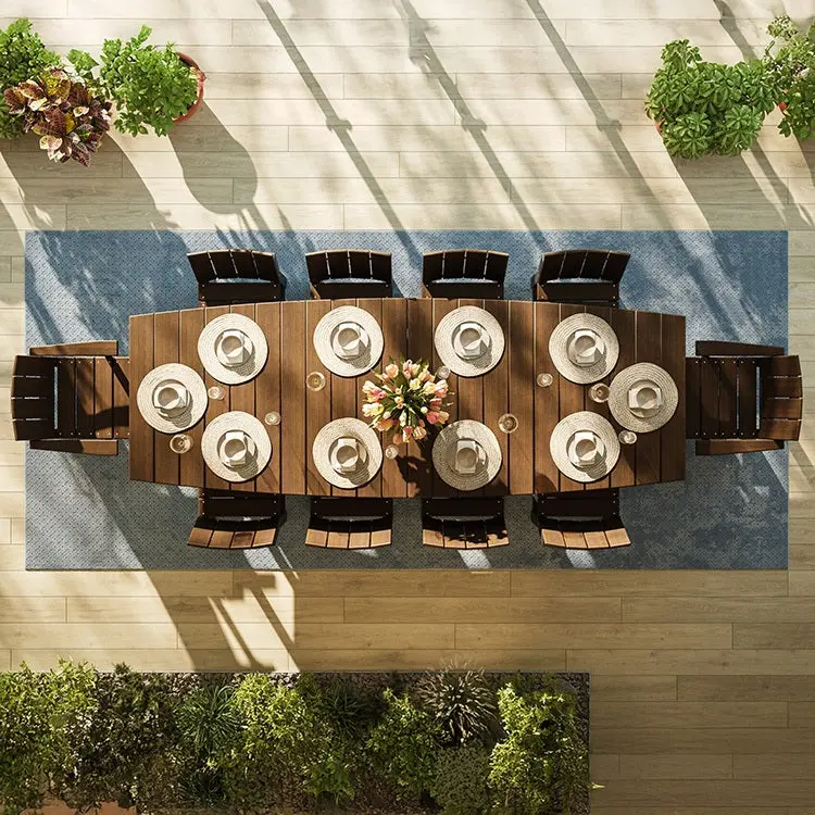 Urban 4' X 10' Oval Dining Table From Luxcraft 1