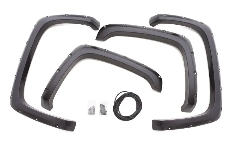 Lund 07-13 Chevy Silverado 1500 Rx-Rivet Textured Elite Series Fender Flares - Black (4 Pc.) 1