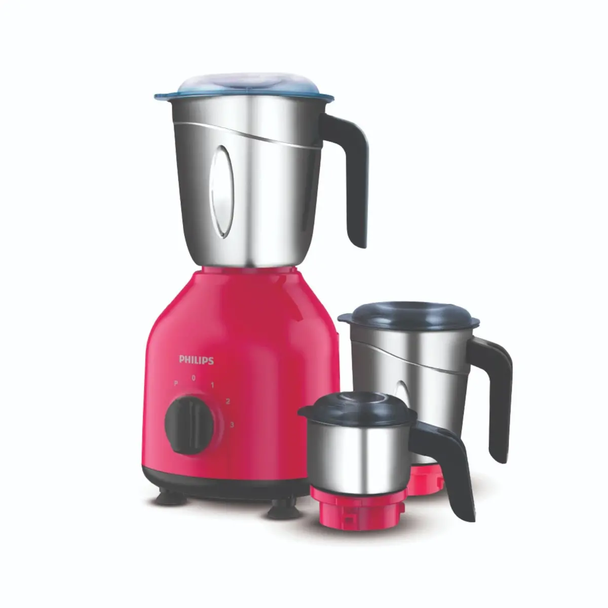 Refurbished Philips 750W Mixer Grinder 3 Jar Red - Hl7756/02 - Liquidation 1