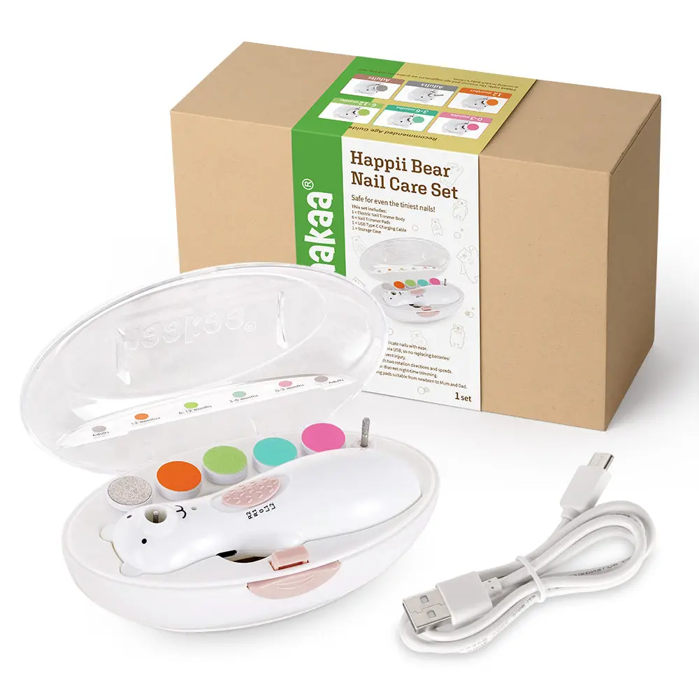 Haakaa Happii Bear Rechargeable Nail Trimmer Set 1