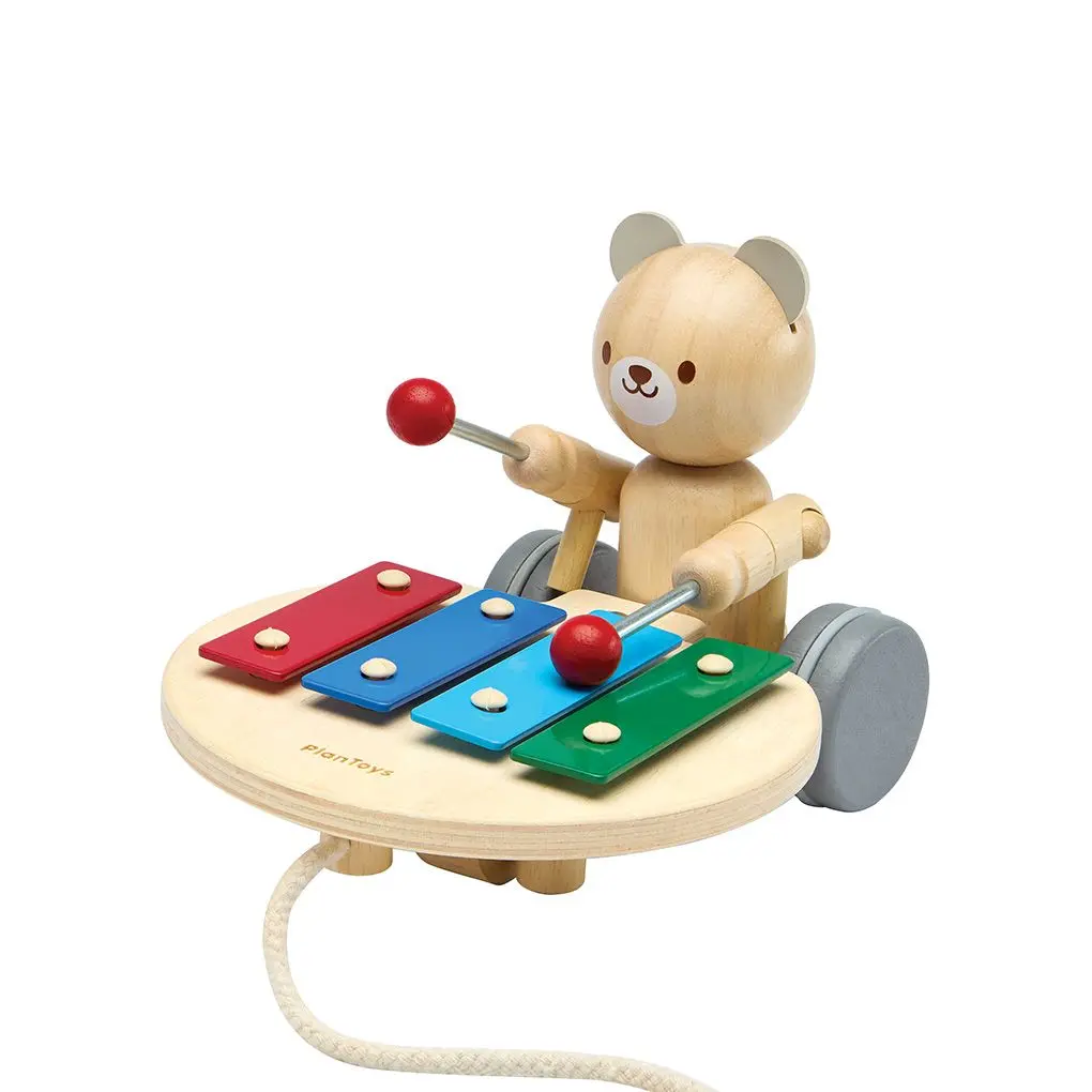 Plantoys Pull Along Musical Bear 1