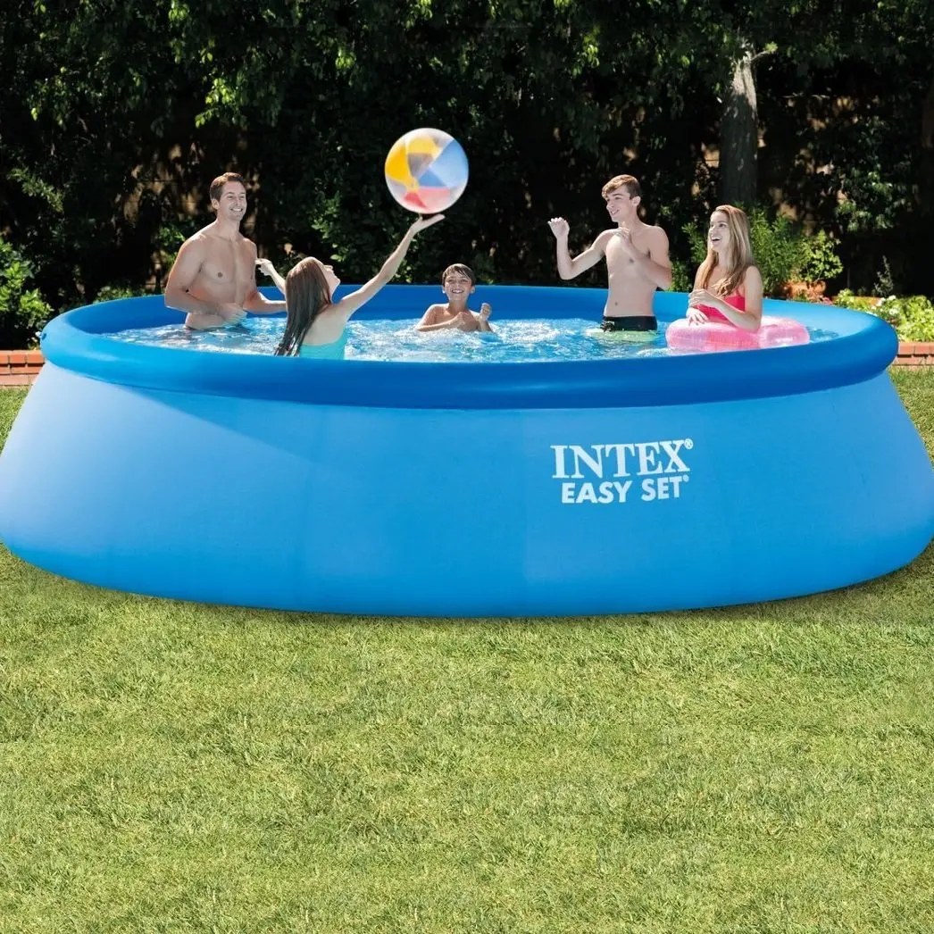 Intex 15' X 42" Easy Set Round Swimming Pool Complete Set 1
