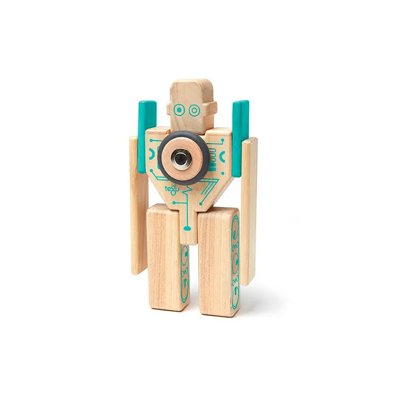 Tegu Magbot  Magnetic Wooden Blocks  Future Collection, 9 Pieces 1