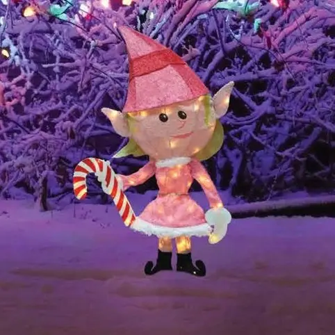 24" Girl Elf Lighted Holiday Decor From Rudolph The Red-Nosed Reindeer 1