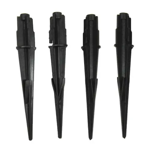 Set Of 4 Candy Cane Pathway Marker Stakes 1