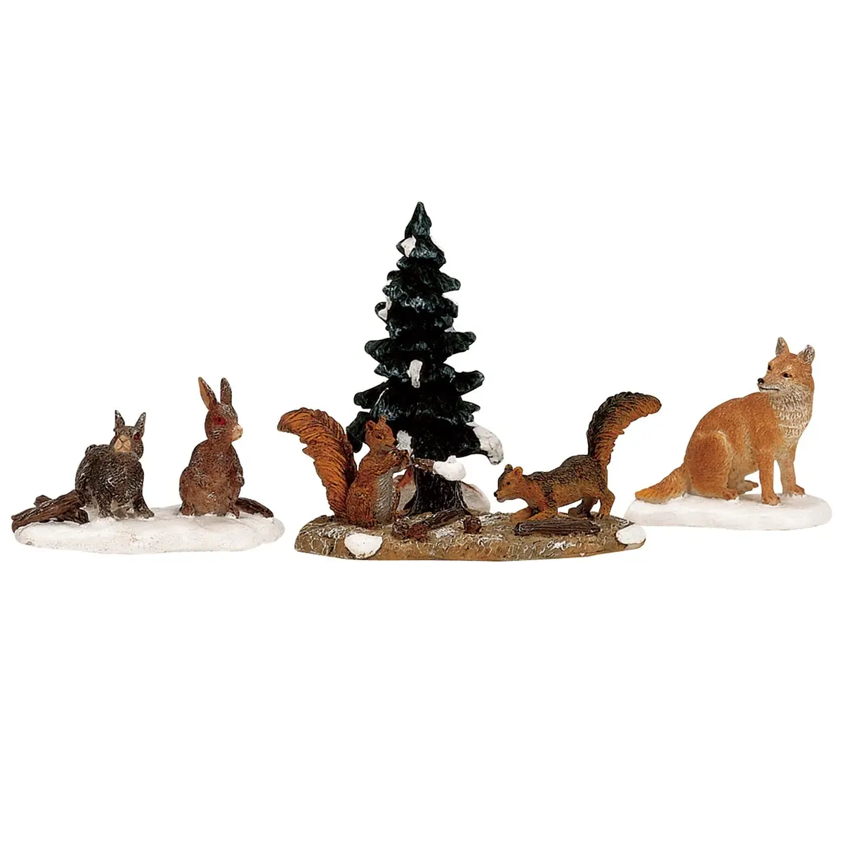 Lemax Vail Village Figurines: Woodland Animals, Set Of 4 #12516 1