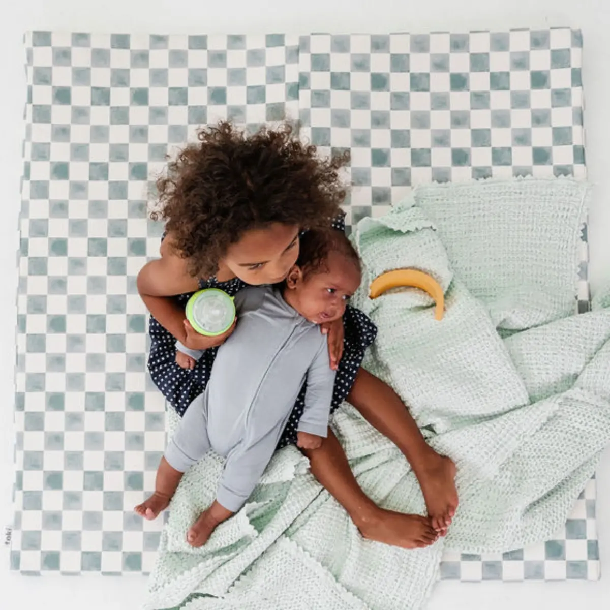Toki Mats Checker Matcha Vegan Leather Mat 2