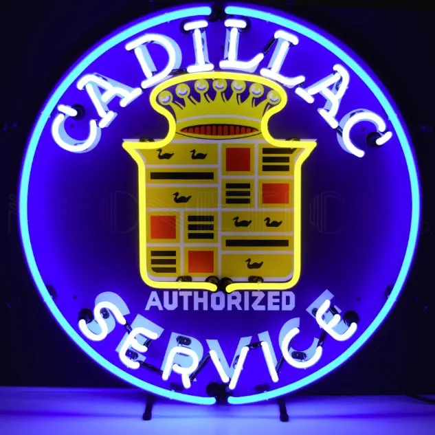 Neonetics Cadillac Service Neon Sign 1