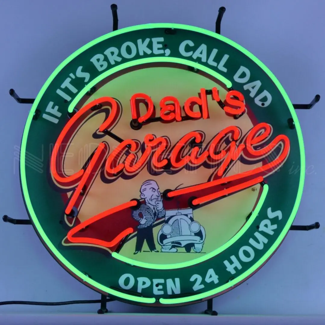 Neonetics Dad's Garage Neon Sign 1