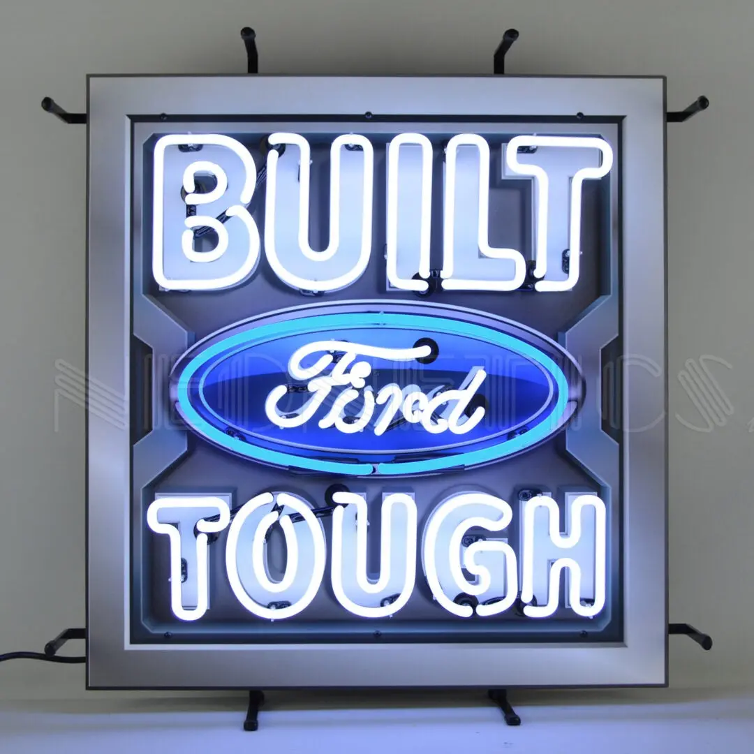 Neonetics Built Ford Tough Neon Sign With Backing 1