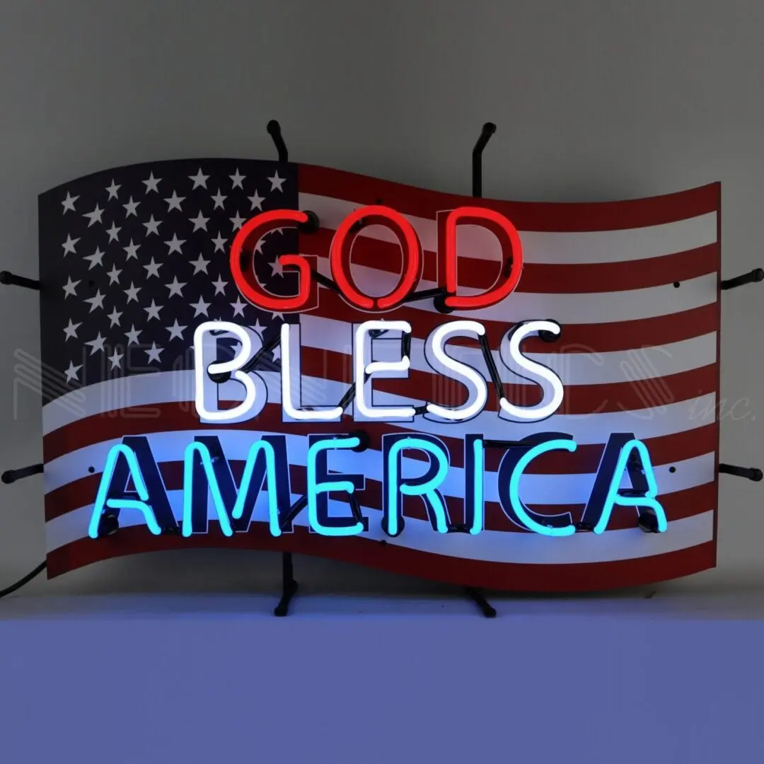 Neonetics God Bless America Neon Sign 1