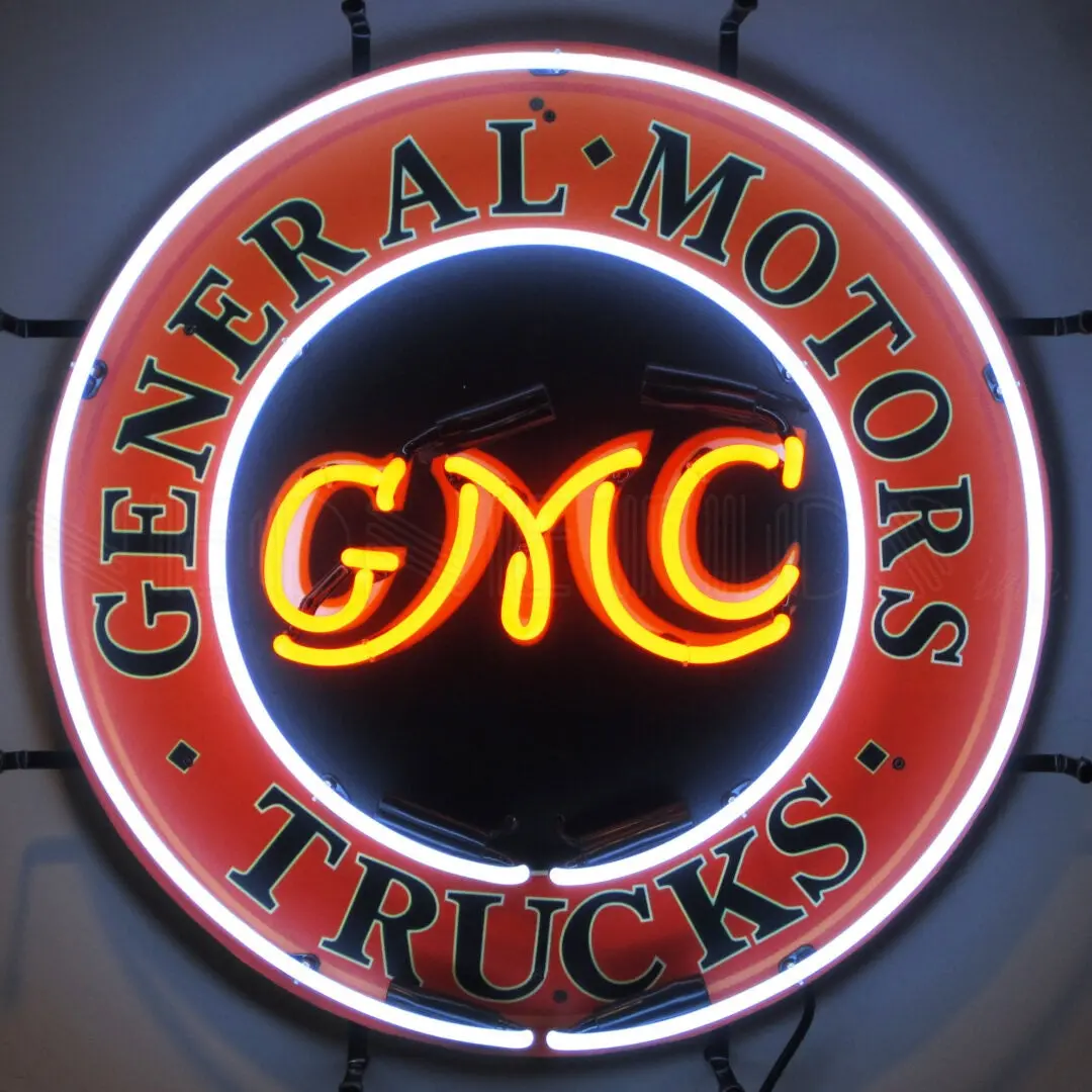 Neonetics Gmc Trucks Neon Sign With Silkscreen 1